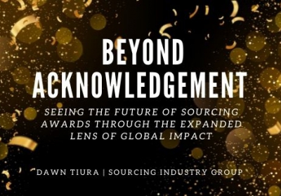 After a two-year hiatus due to the COVID-19 pandemic, SIG CEO and President Dawn Tiura announces the return of the Future of Sourcing Awards.
